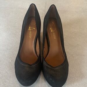 Franco Sarto Black Wedge Shoes